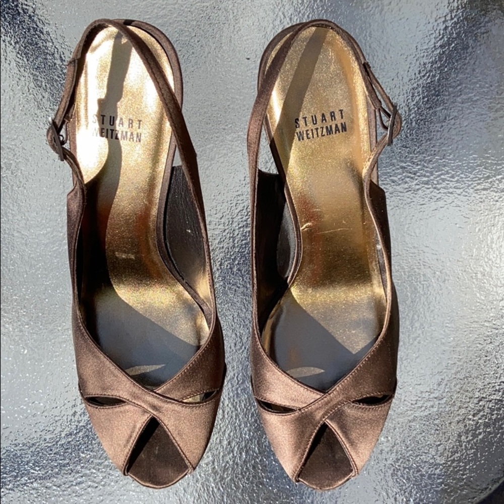 Stuart Weitzman open toe heel shoe